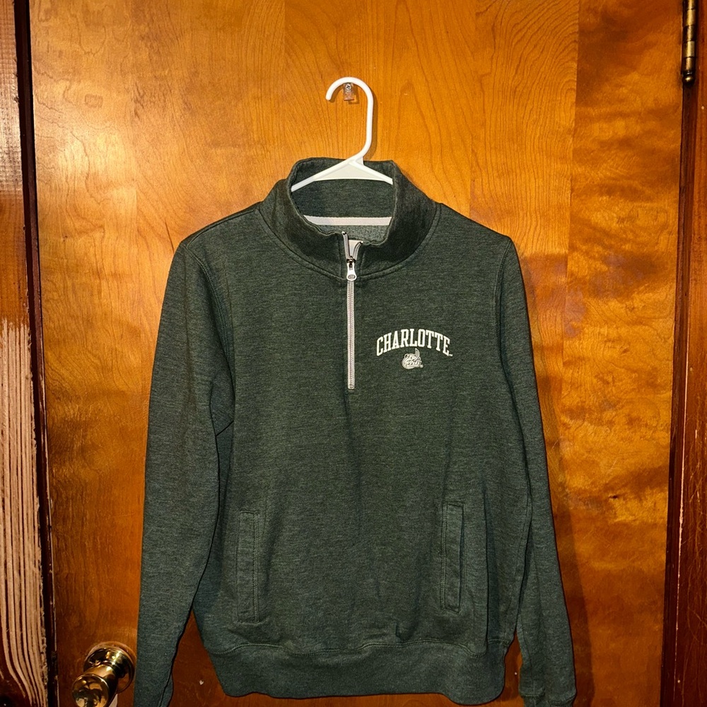 UNC Charlotte Green Half-Zip Women’s Sweater